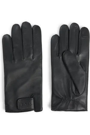 HUGO BOSS Leren handschoenen Helkop1 met touch tech vingertoppen