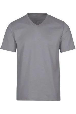 Trigema T-shirt V-Shirt DELUXE katoen (1-delig)