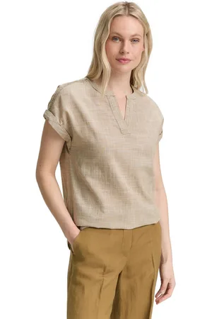 TOM TAILOR Blouse met korte mouwen in tuniekstijl