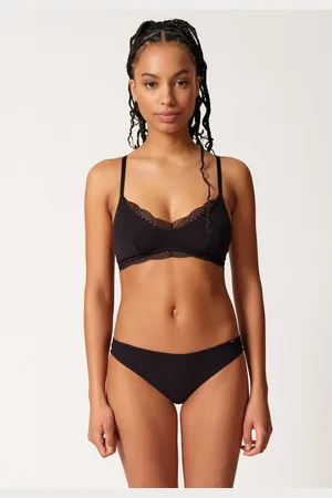 Skiny ® Soft-bh Classicotton V-hals met transparante kant