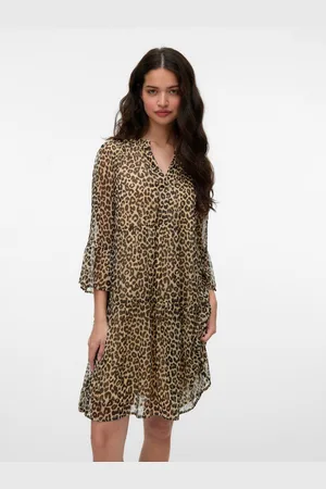 VERO MODA Tuniekjurk VMSMILLA 3/4 SHORT DRESS WVN GA