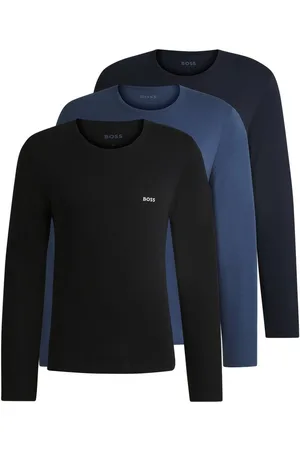 HUGO BOSS Shirt met lange mouwen Longsleeve-Shirt R-Neck Classic COTTON 3pcs/pack (3-delig)