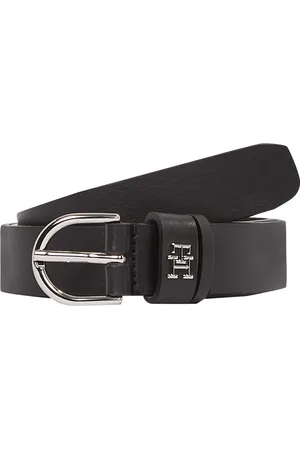 Tommy Hilfiger Leren riem ESSENTIAL EFFORTLESS 2.5 SV Eenvoudige doornsluiting, metalen embleem