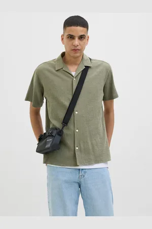 JACK & JONES Overhemd met korte mouwen JORLUKE CRINKLE RESORT SHIRT SS SN