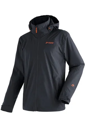 Maier Sports Outdoorjack Metor rec M Heren regenjack, waterdicht met capuchon, 2 zakken aan de buitenkant, binnenzak