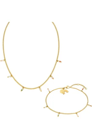 Purelei Sieradenset Sieraden roestvrijstalen ketting enkelband Mahina Club Anuenue, 2307-MC-Anuenue (set, 2-delig)