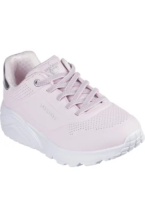 Skechers Sneakers UNO LITE , veterschoenen, plateausneaker met metallic, maat sjabloon om te downloaden