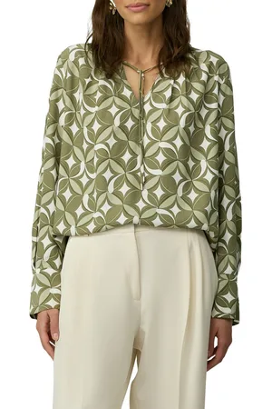 QS by s.Oliver Blouse met lange mouwen met plooidetails