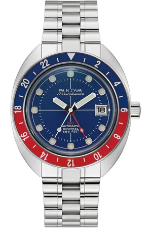 BULOVA Automatisch horloge Oceanographer GMT Horloge, herenhorloge, tot 20 bar waterdicht, saffierglas