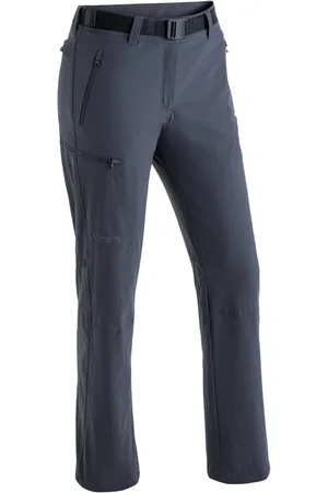 Maier Sports Functionele broek Rechberg Dames outdoorbroek gevoerd, wandelbroek met 4 ritszakken, regular fit