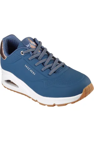 Skechers Slip-on sneakers UNO SHIMMER AWAY Slipper, vrijetijdsschoen, plateau sneaker met modieuze sleehak