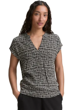TOM TAILOR Blouse met korte mouwen in loose fit