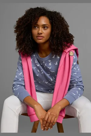 KangaROOS Sweatshirt Lange mouwen, figuurvolgende snit, bedrukt, ronde hals