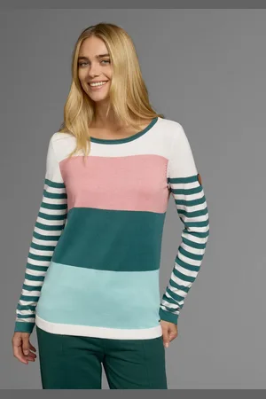 KangaROOS Trui met ronde hals in modieuze streep-look