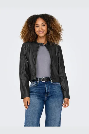 ONLY Imitatieleren jack ONLAMIA FAUX LEATHER MOTO JACKET CC OTW
