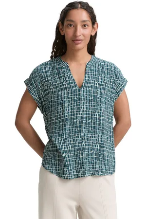 TOM TAILOR Blouse met korte mouwen in loose fit