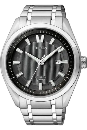 Citizen Solarhorloge Super Titanium Horloge, herenhorloge, titanium, datum, saffierglas