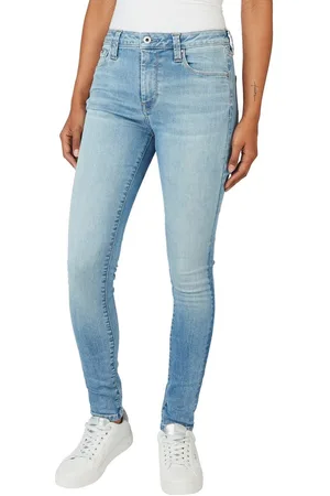 Pepe Jeans Skinny jeans REGENT in skinny pasvorm met hoge band van comfortabel stretch-denim