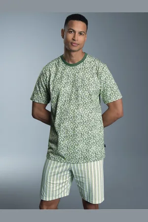 Trigema Pyjama korte pyjama in fruitig kiwi-design (1-delig)