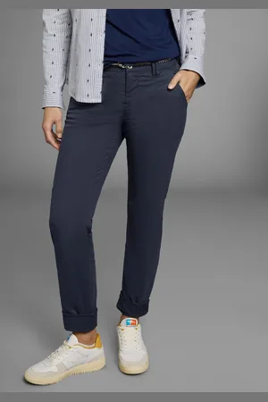 KangaROOS Chino in smal model, met koord te strikken (set, 2-delig, Met riem)