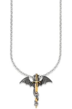 Bruno Banani Ketting met hanger Sieraad cadeau halsketting draak zwaard kruis ankerketting