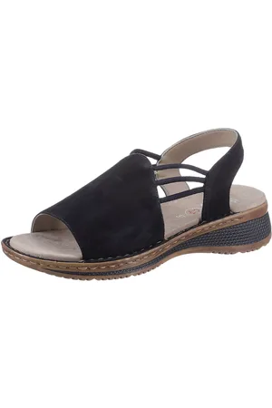ARA Sandalen Hawaï , zomerschoen, sandaal, sleehak, met stretch-banden, g-breedte