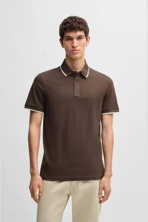 HUGO BOSS Poloshirt Passertip met boss badge