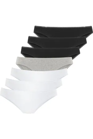 vivance collection Brazilian slip met fijne kantafwerking en van zachte katoenkwaliteit (7 stuks in set)