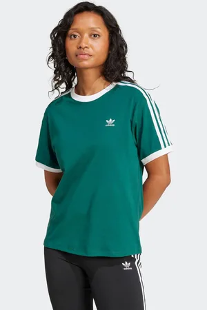 adidas T-shirt 3 STRIPE TEE drie-strepen shirt met trefoil-logo