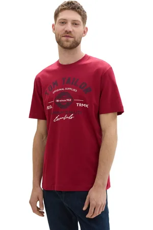 TOM TAILOR T-shirt met grote logo-frontprint