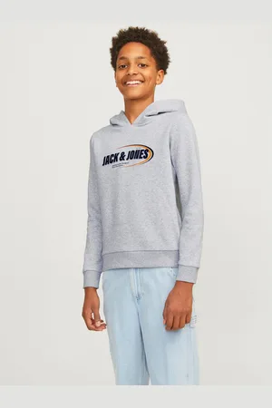 JACK & JONES Hoodie JCORAY BRANDING SWEAT HOOD FST JNR