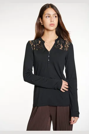 Hailys Blouse zonder sluiting LS V BL Be44lisa