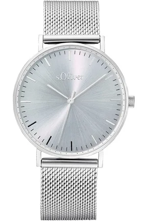 QS by s.Oliver Kwartshorloge Horloge, dameshorloge, stalen band, analoog