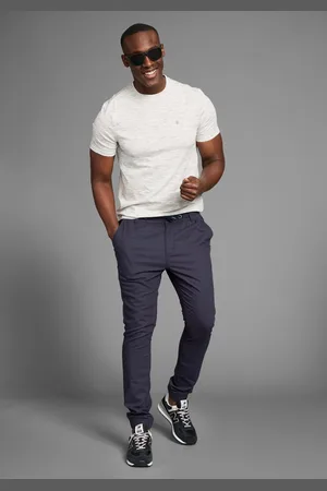 DELMAO Linnen broek Linnenbroek met koord