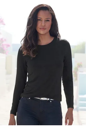 Lascana Shirt met lange mouwen Van zachte viscose-stretch van zachte viscosekwaliteit