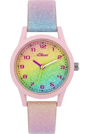 QS by s.Oliver Kwartshorloge Polshorloge, kinderhorloge, meisjeshorloge, sterren, ideaal ook als cadeau