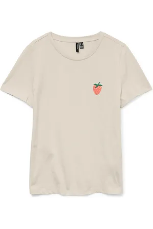 VERO MODA Shirt met korte mouwen VMSILJA FRANCIS SS TOP BOX JRS SPE
