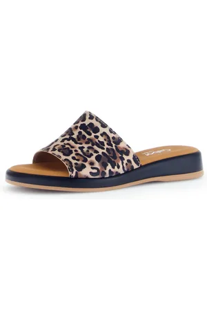 Gabor Slippers Rhodos , zomerschoen, comfortabele schoen, klein elastiek, breedte g (=breed)