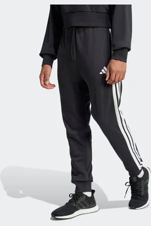 adidas Sportbroek M 3S FT TC PT Joggingbroek van zacht French Terry materiaal (1-delig)