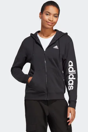 adidas Capuchonsweatvest ESSENTIALS LINEAR FRENCH TERRY Capuchonjack (1-delig)