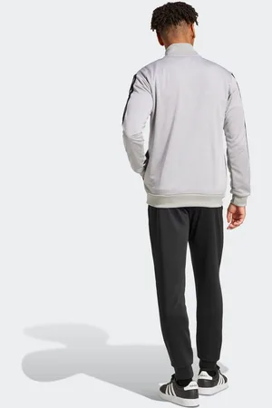 adidas Trainingspak M 3S FT TT TS drie-strepen trainingspak van zacht french terry materiaal (2-delig)