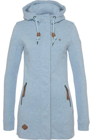 Ragwear Sweatvest LETTY O met decoratieve patches van imitatieleer