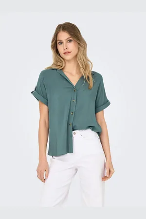 ONLY Blouse met korte mouwen ASMIN SHIRT S/S WVN NOOS