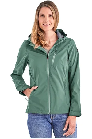 thumbnail: Killtec Dames Softshell Jas - Wind- En Waterafstotend (10.000mm) - Met Capuchon - PFAS-Vrij - Bloemen Print