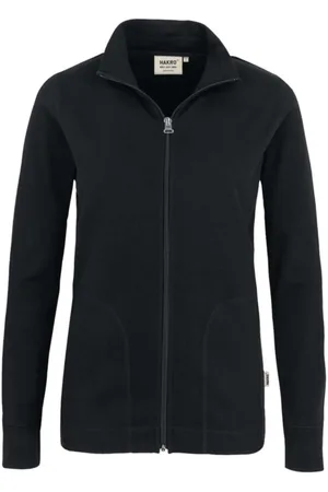 HAKRO Dames Sweatjacket , Effen