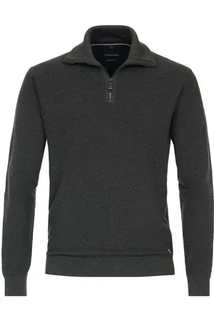Casa Moda Casual Half-Zip Sweater , Effen