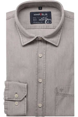 Marvelis Casual Overhemd , Effen