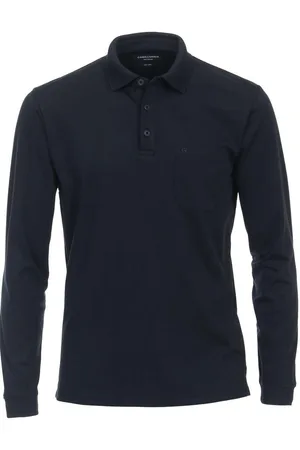 Casa Moda Poloshirt lange mouw , Effen