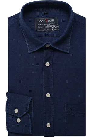 Marvelis Casual Overhemd , Effen
