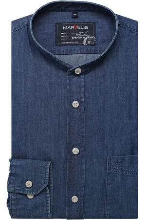 Marvelis Casual Denim shirt , Effen